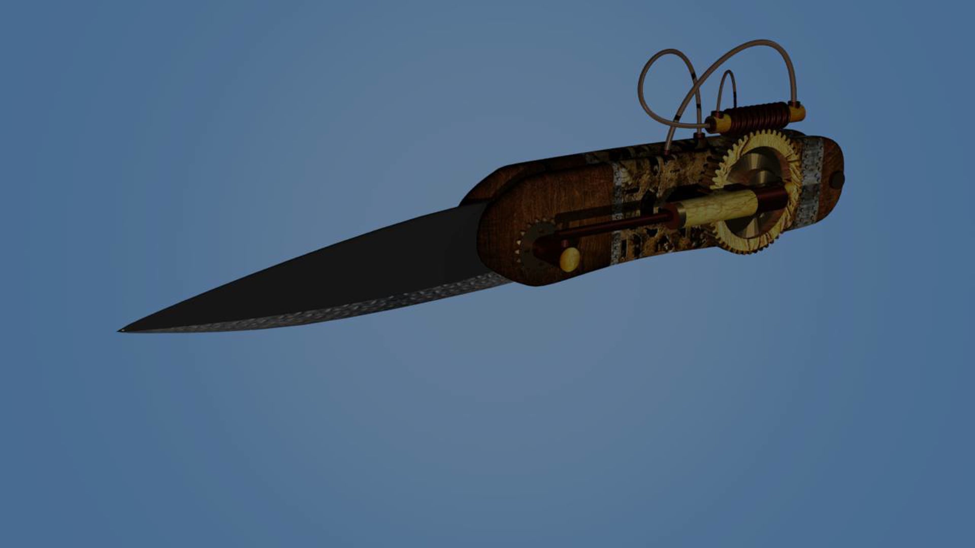 Steampunk styled pocket knife (slip point lock)