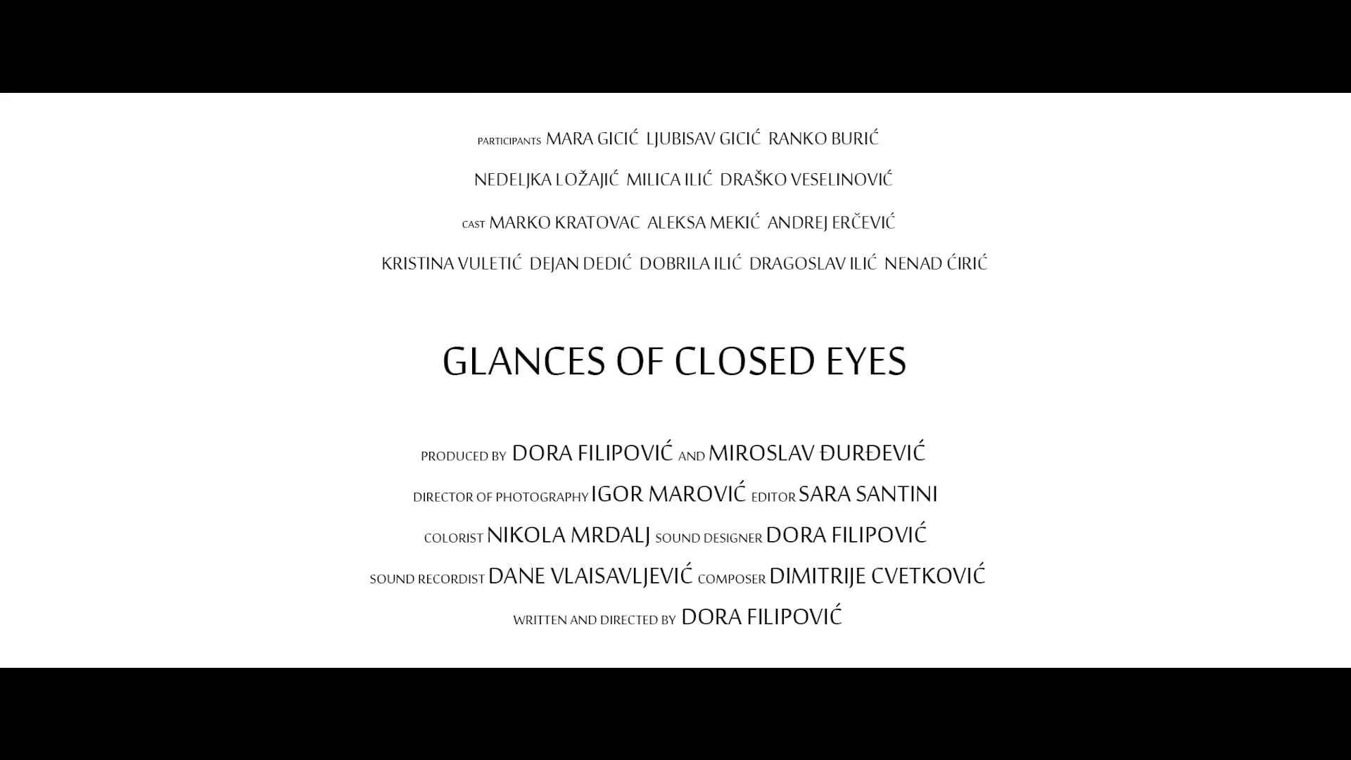 Glances of Closed Eyes - Official Trailer