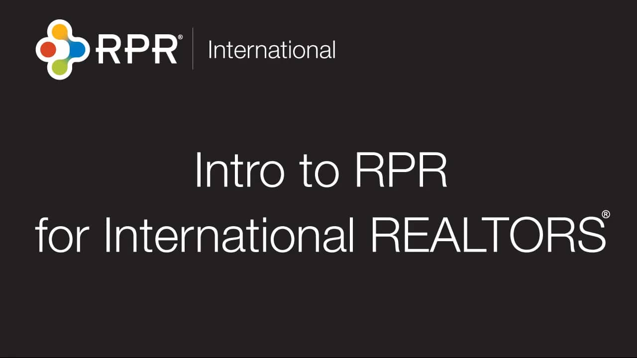 Introduction to RPR for International REALTOR® Members on Vimeo