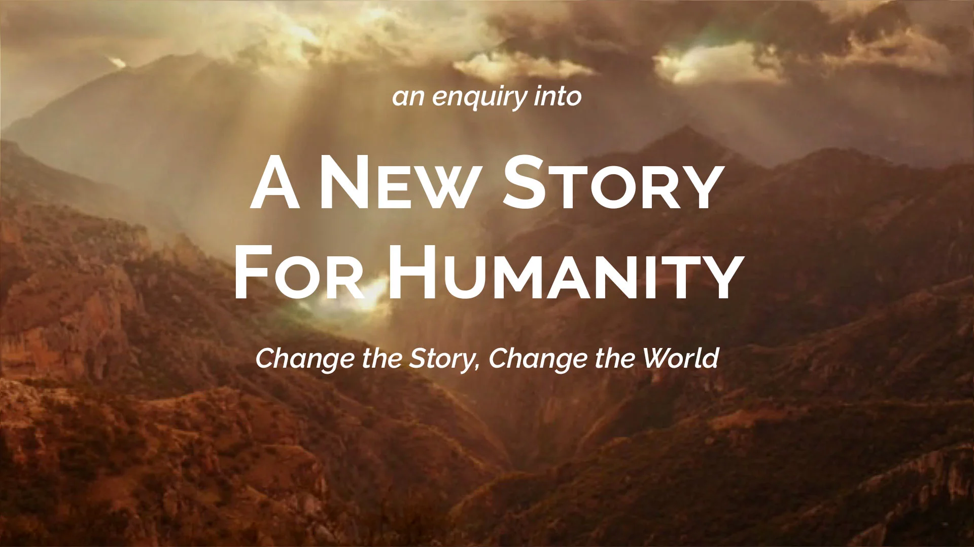 Changing stories. New story.