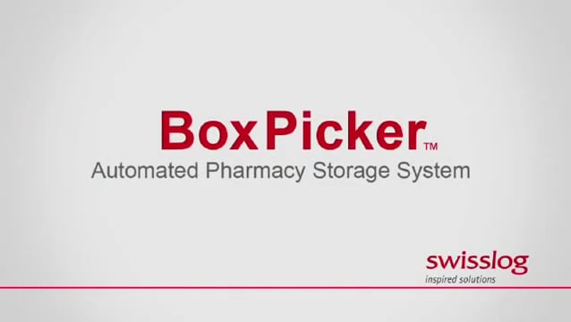 Swisslog - BoxPicker Automated Pharmacy Storage System (1) on Vimeo