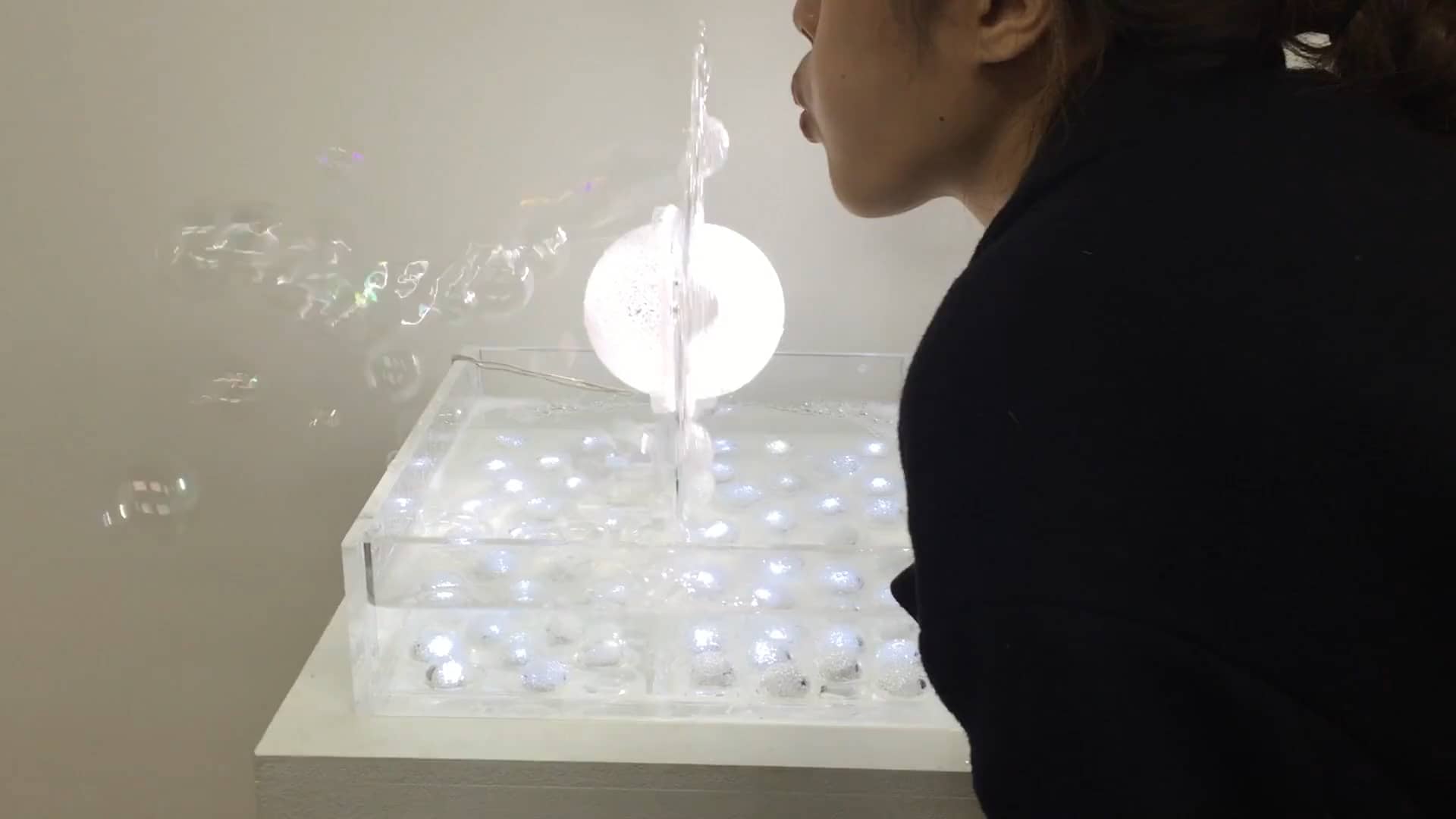 kinetic installation : bubble flower _ artwork, media art, digital art ...