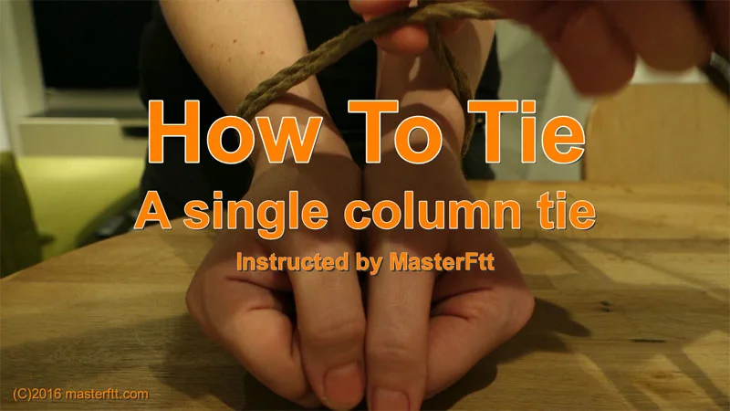 How to tie a single column tie on Vimeo
