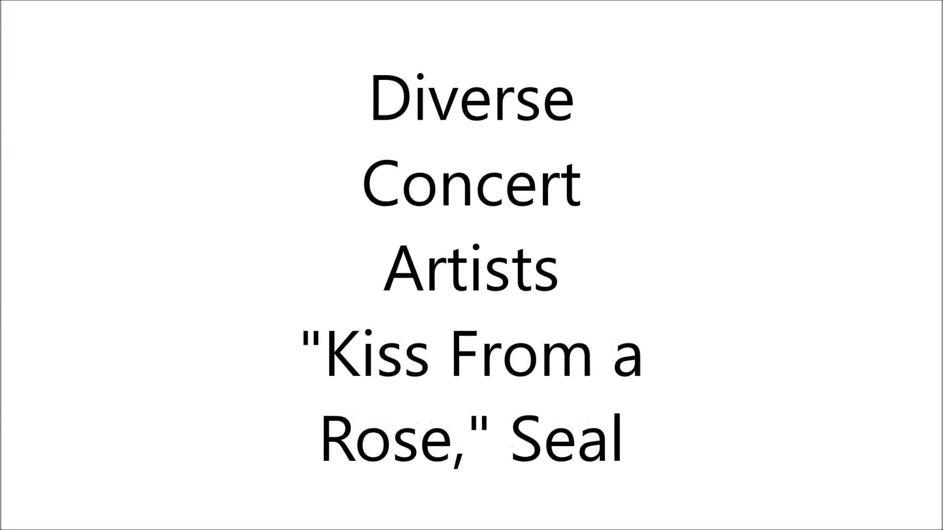 Promotional video thumbnail 1 for Diverse Concert Artists