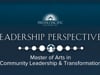 M.A. in Community Leadership & Transformation