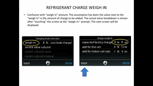 24VNA9 - Refrigerant Charge Weigh-In