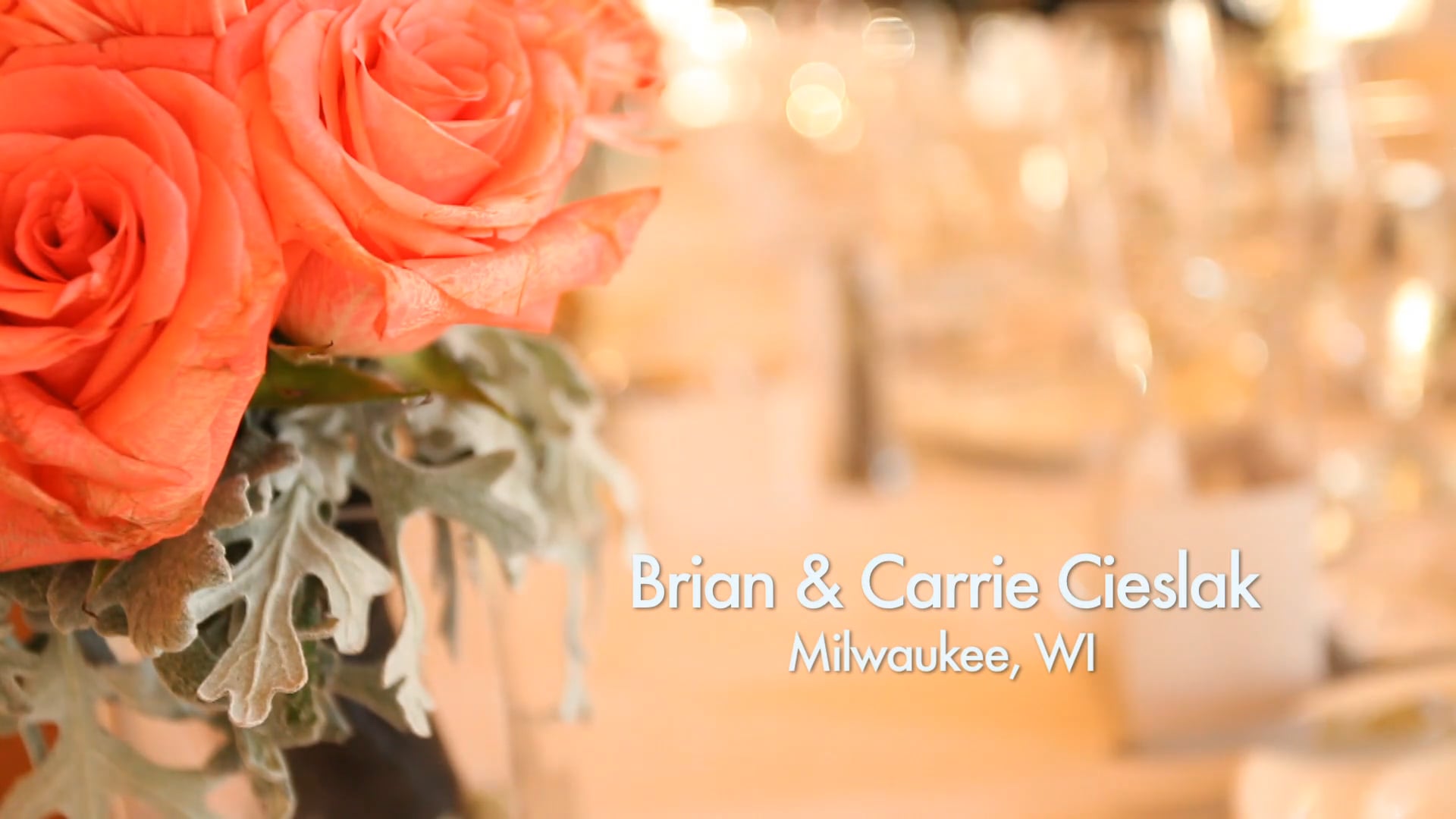 Brian and Carrie Cieslak Wedding Trailer