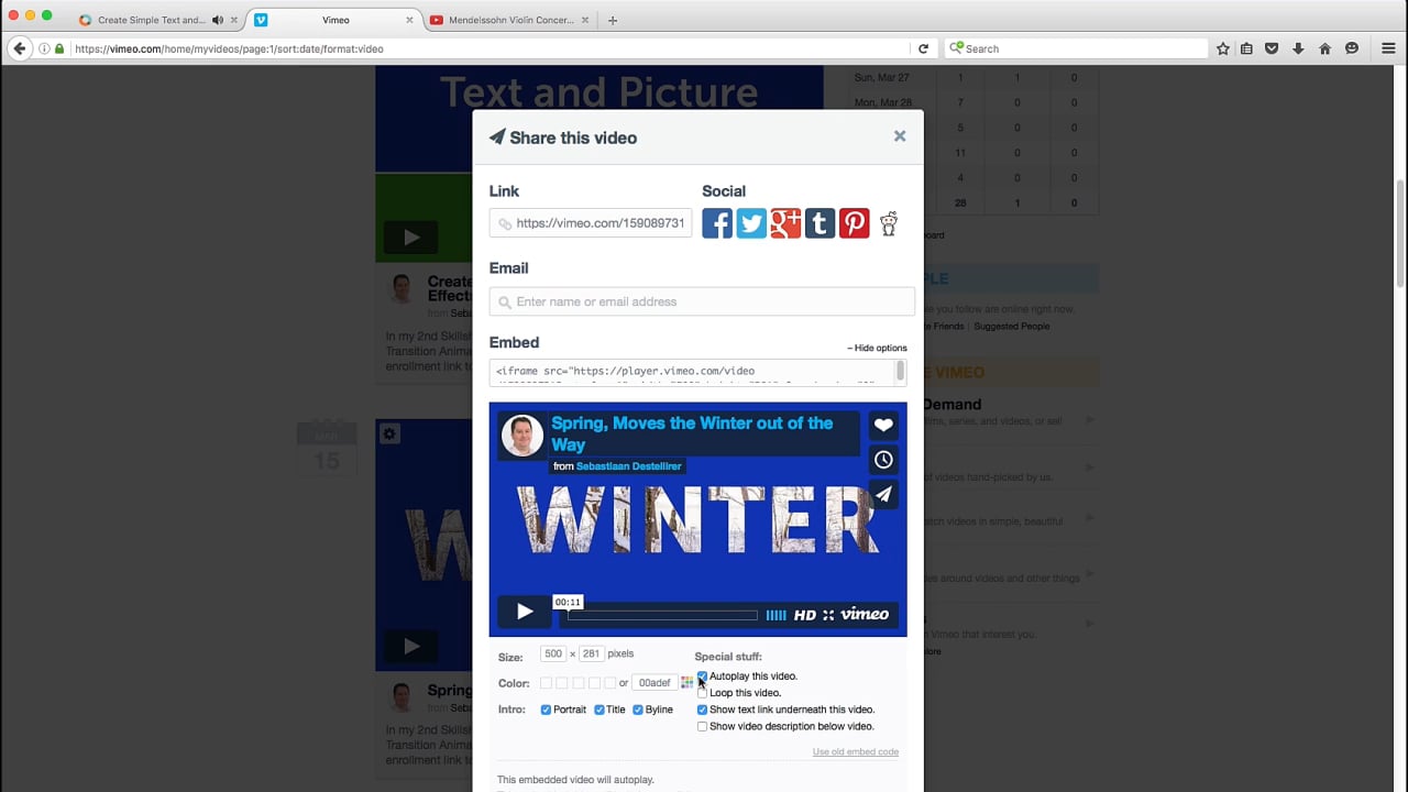 How To Embed Vimeo and YouTube Video's to your Skillshare project page ...