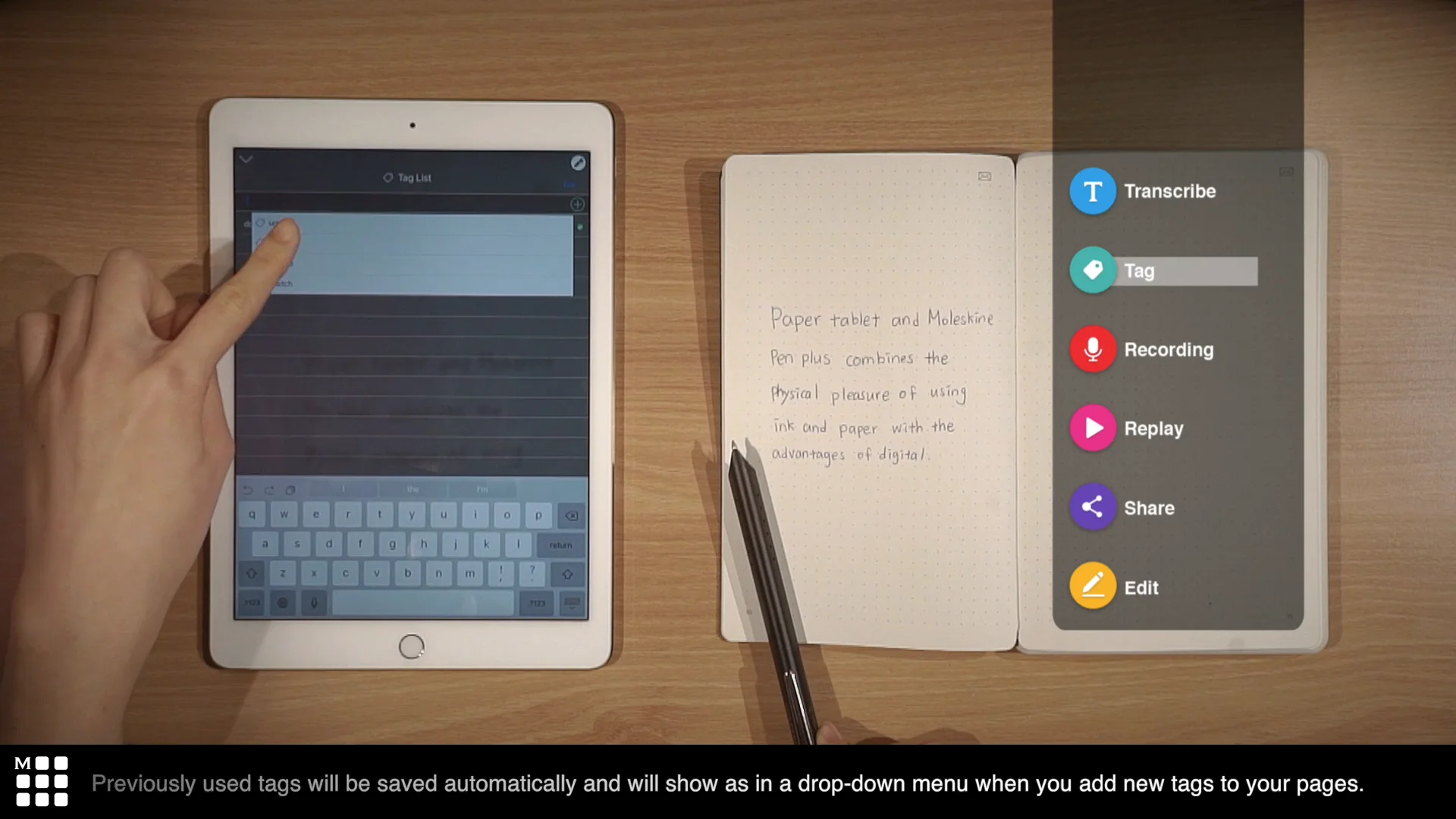 Moleskine Smart Writing Set tutorial on Vimeo