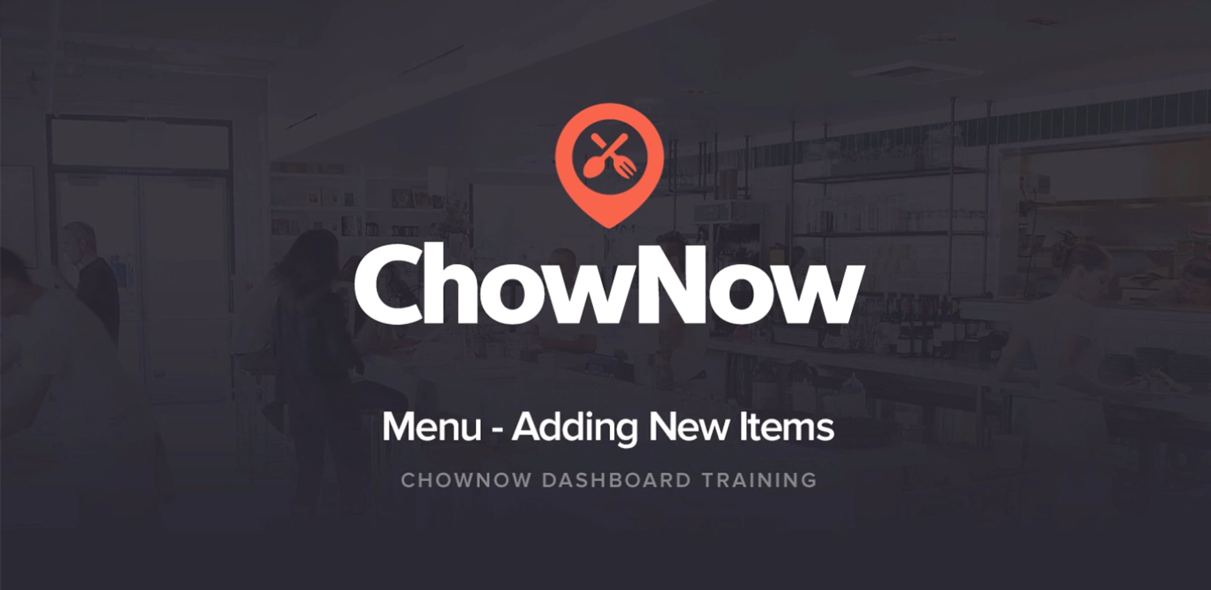 ChowNow Dashboard: How to Add a New Menu Item | Videos & Movies on Vimeo
