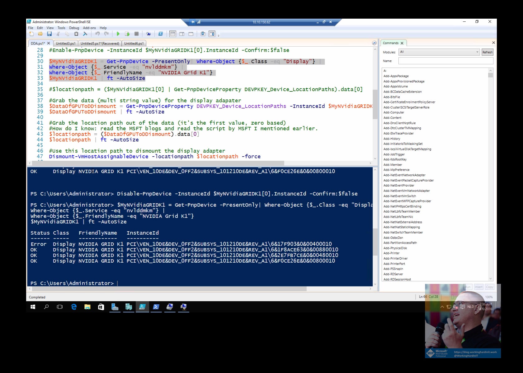 Discrete Device Assignment with a GPU in Windows 2016 TPv4 | Videos ...