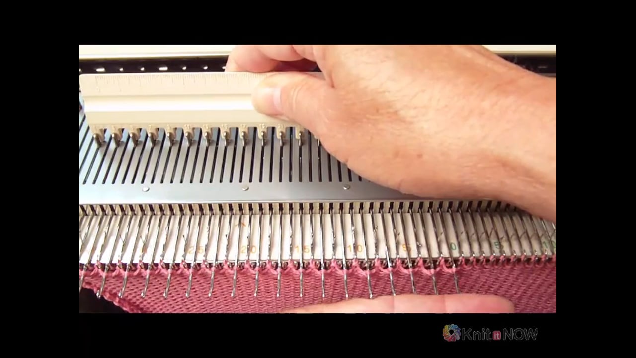Simple Eyelet Transfers Brother Machines Machine Knitting Tutorial