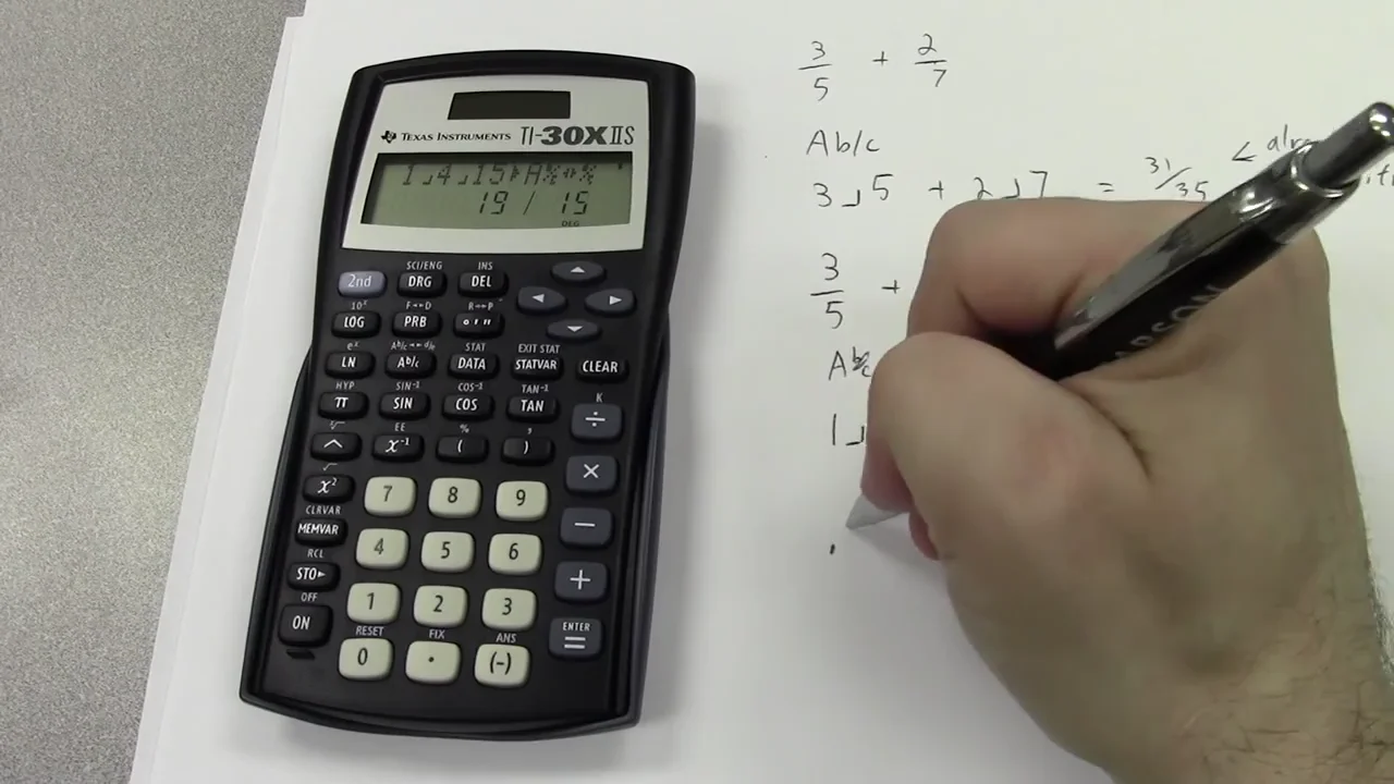 How to use a TI 30XII calculator on Vimeo