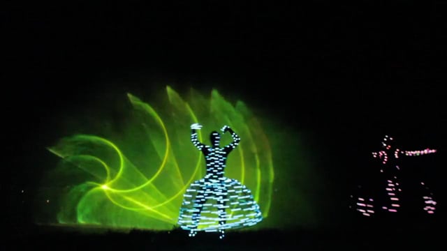Vospertron with water screen and lasers