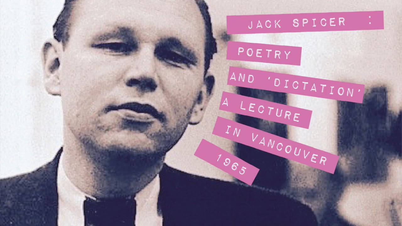Jack Spicer Poetry and Dictation (1965) on Vimeo