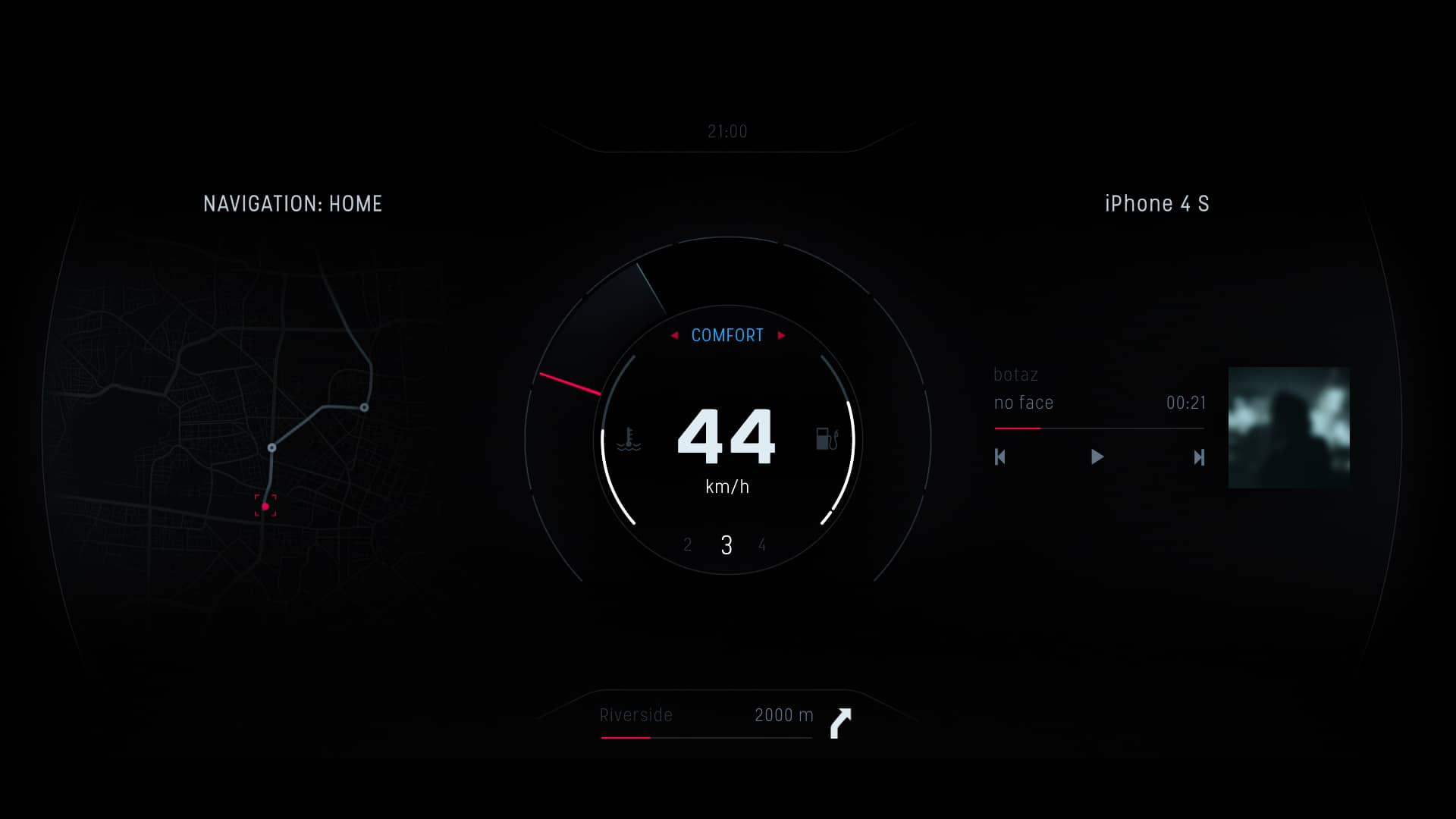 AUTOMOTIVE UI CONCEPT on Vimeo