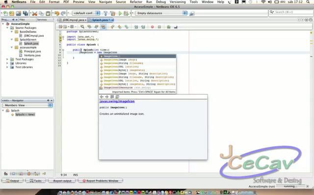 Splash Screen y SQL Injection en Java on Vimeo