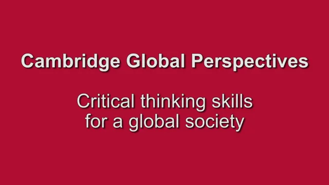 Cambridge Global Perspectives