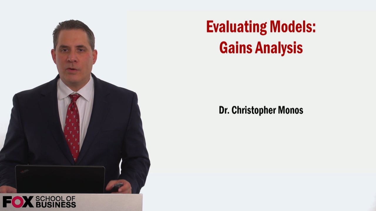 59000Evaluating Models – Gains Analysis