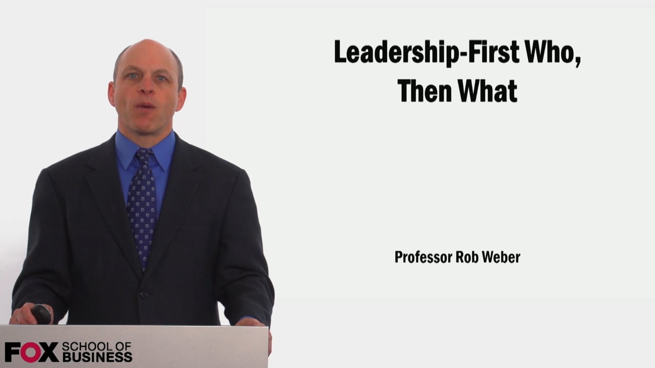Login to view Leadership First Who Then What