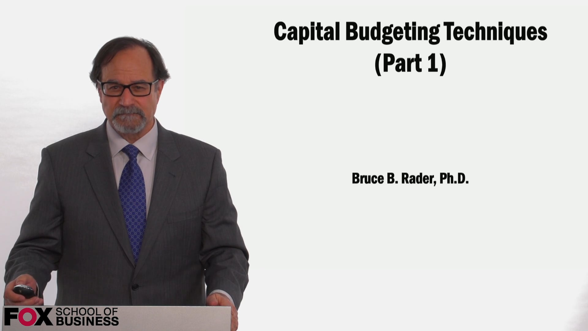 Capital Budgeting Techniques (Part 1)