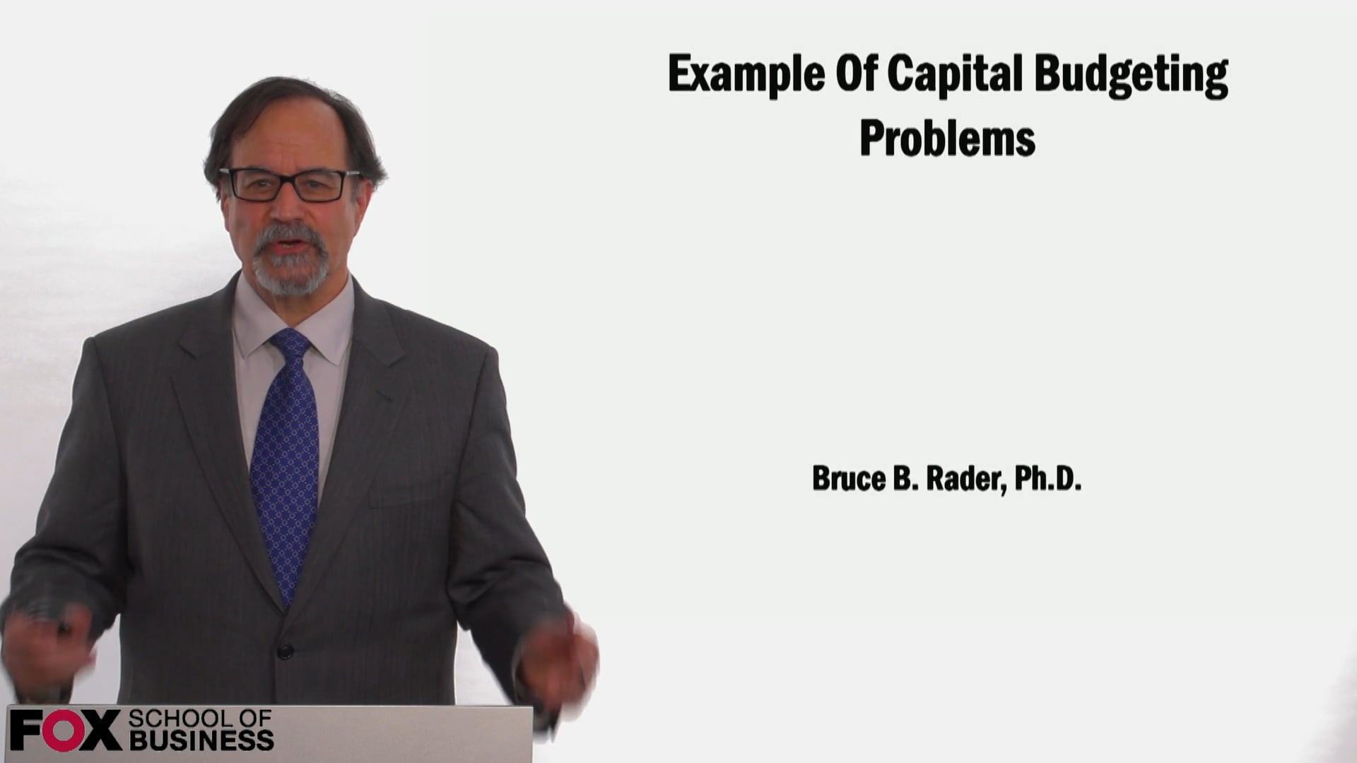 Example of Capital Budgeting Problems