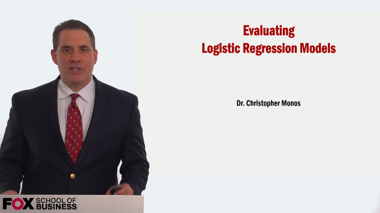 59003Evaluating Logistic Regression Models