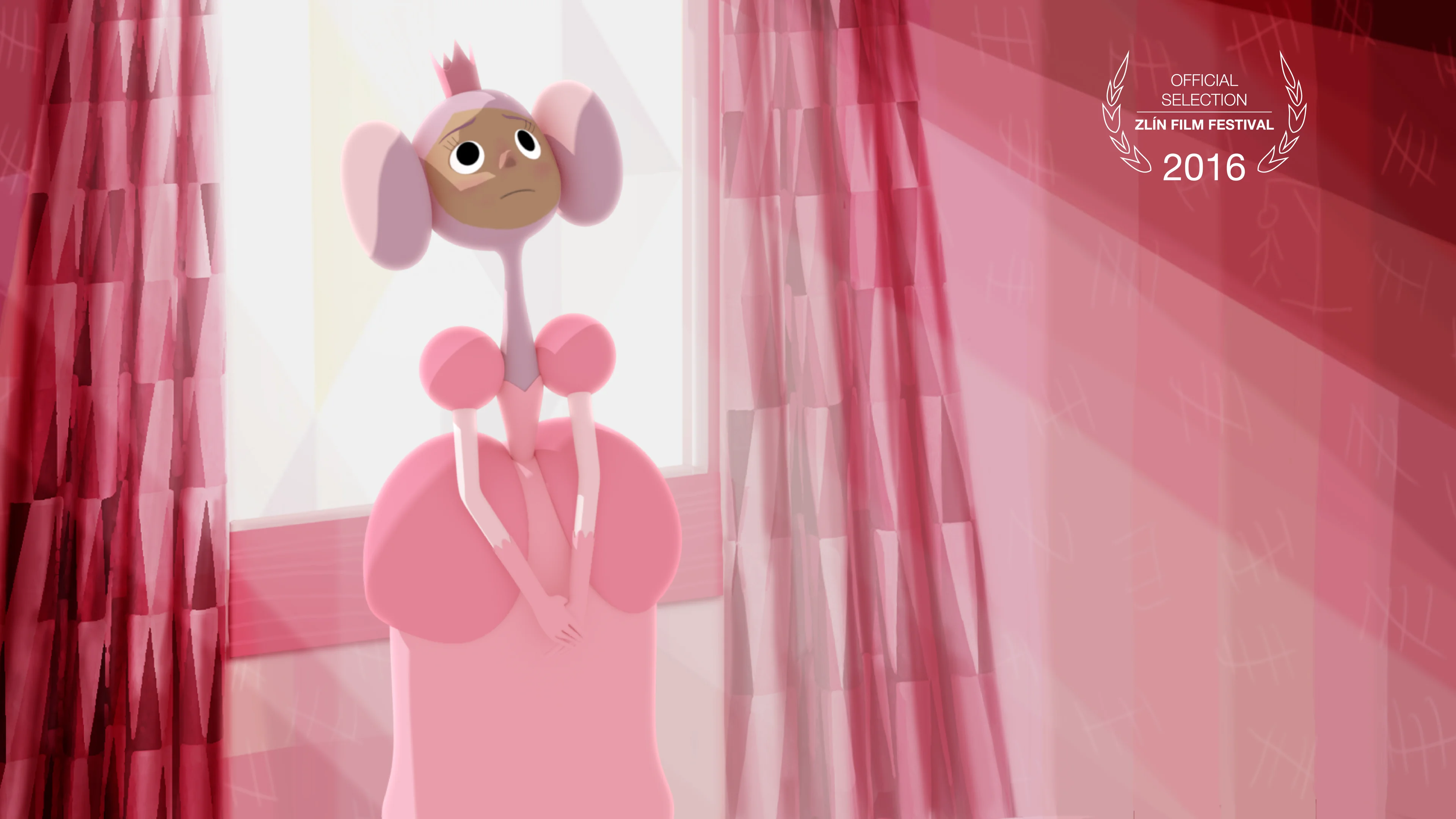 Видео про розовые. Розовый мультикам. Мультяшный персонаж в розовых тонах.