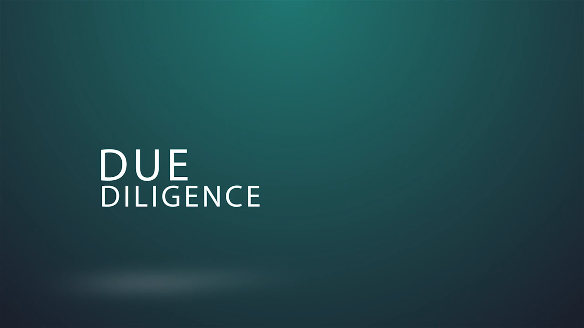 4. DUE DILIGENCE