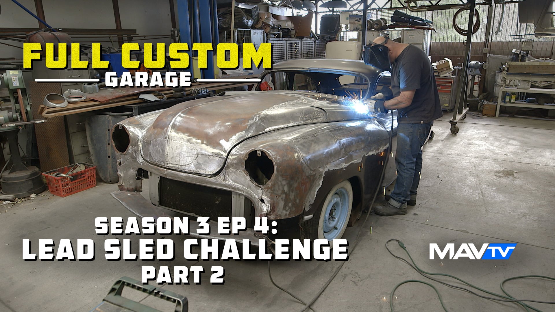 Full Custom Garage Season 3 Episode 4 Lead Sled Challenge Part 2 on