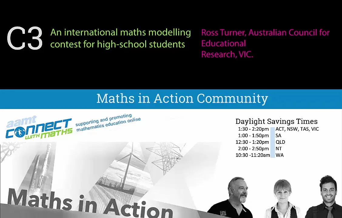 Connect with Maths Day ~International Maths Modelling Competition on Vimeo