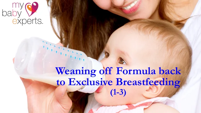 Weaning exclusively sale breastfed babies