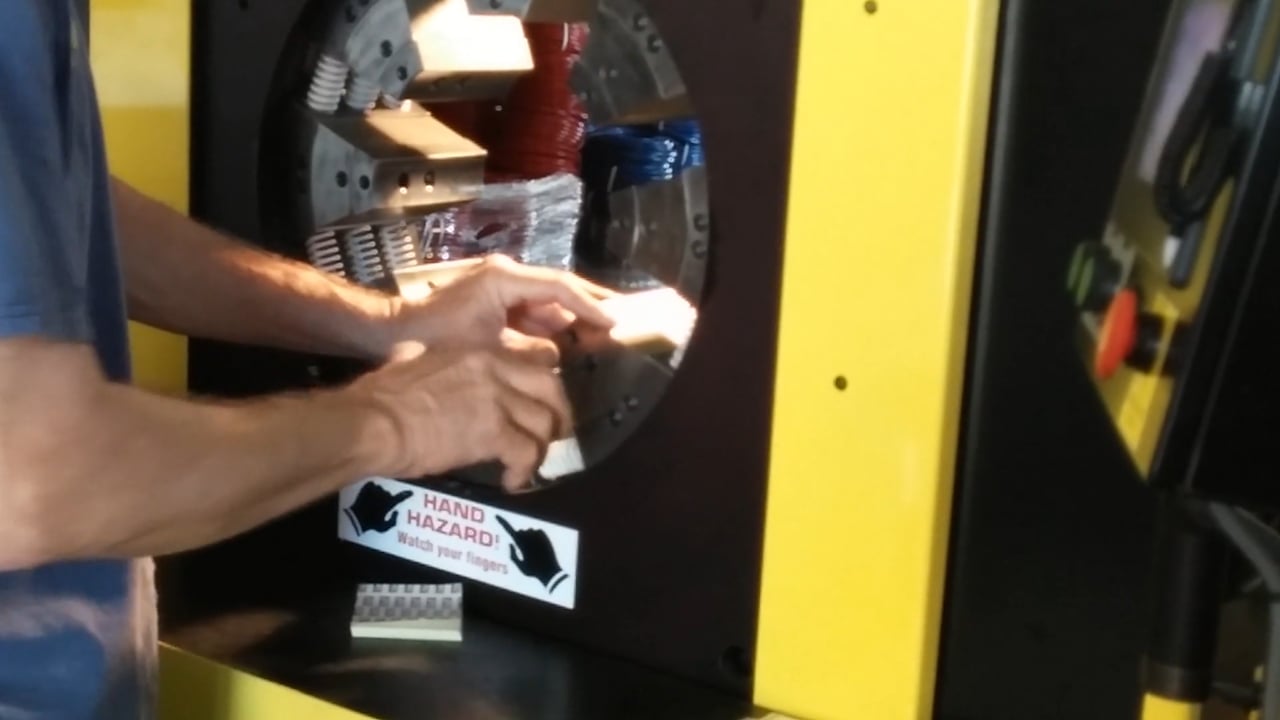 Large Industrial Hose Crimper Video 2