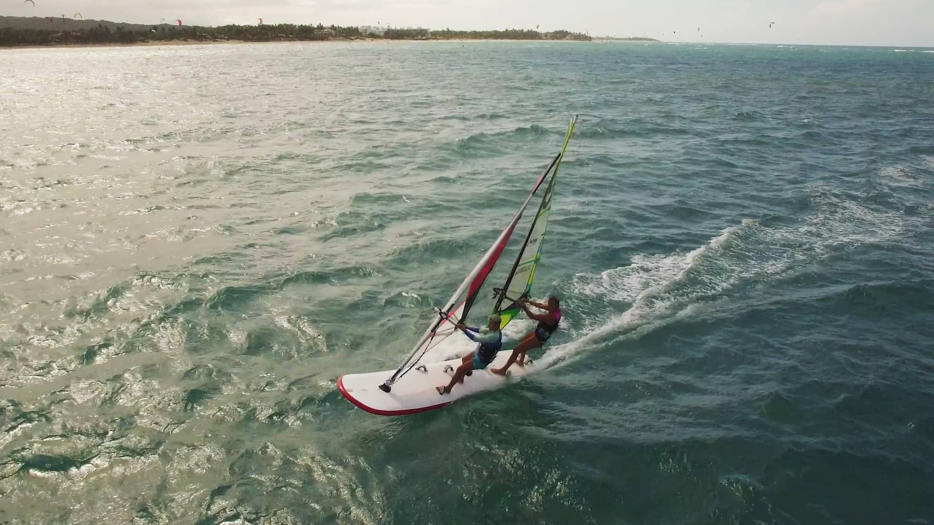 Tandem windsurfing in Cabarete, Dominican Republic on Vimeo