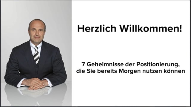 Die 7 Geheimnisse der Positionierung
