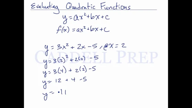 Quadratic Function Examples