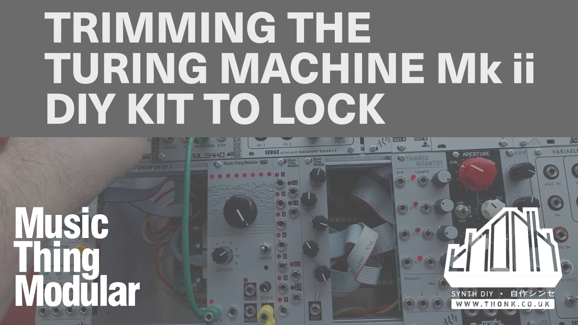 Turing Machine mk II - Trimming the lock