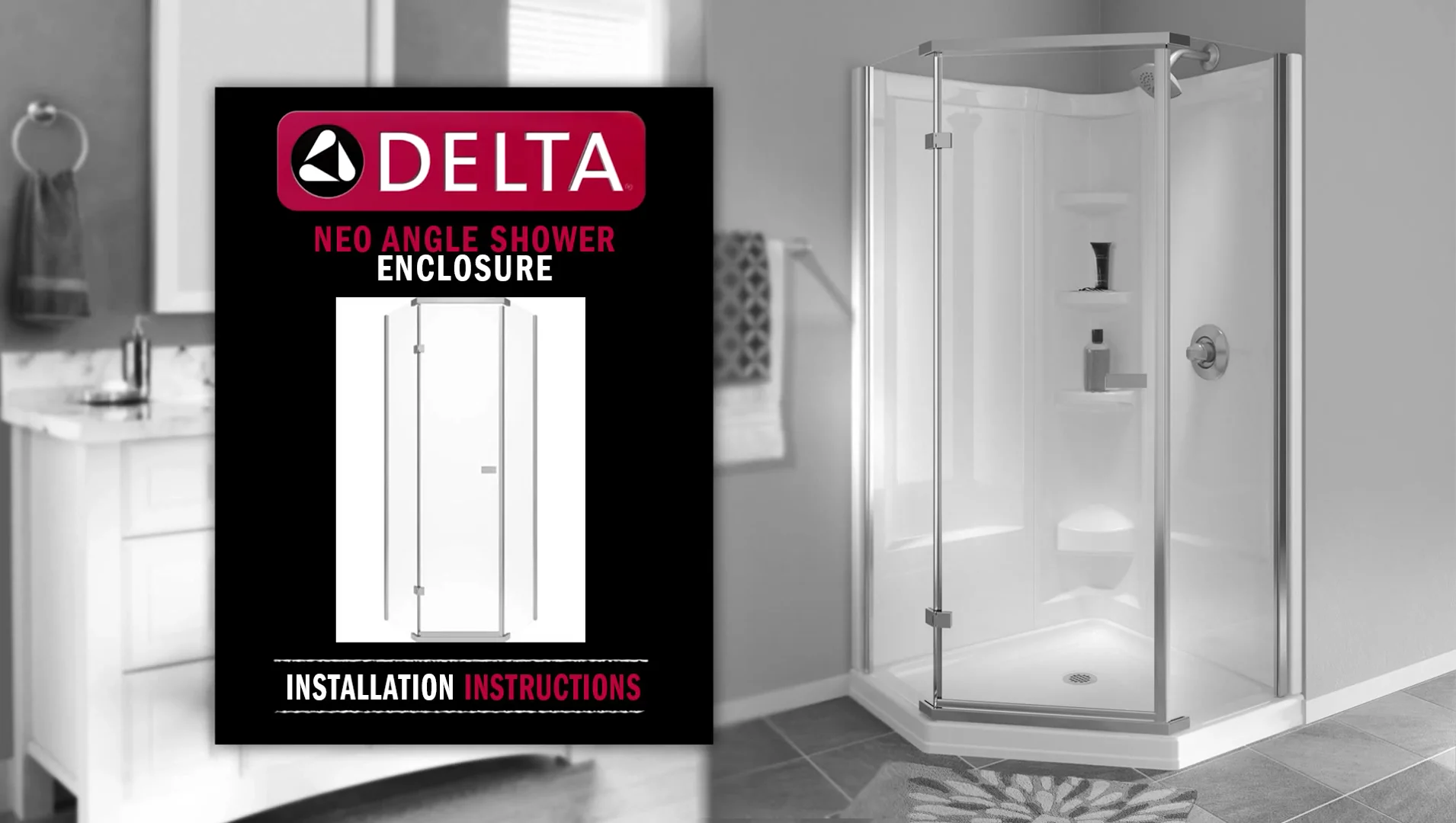 DFNeo Angle Shower Enclosure Installation on Vimeo