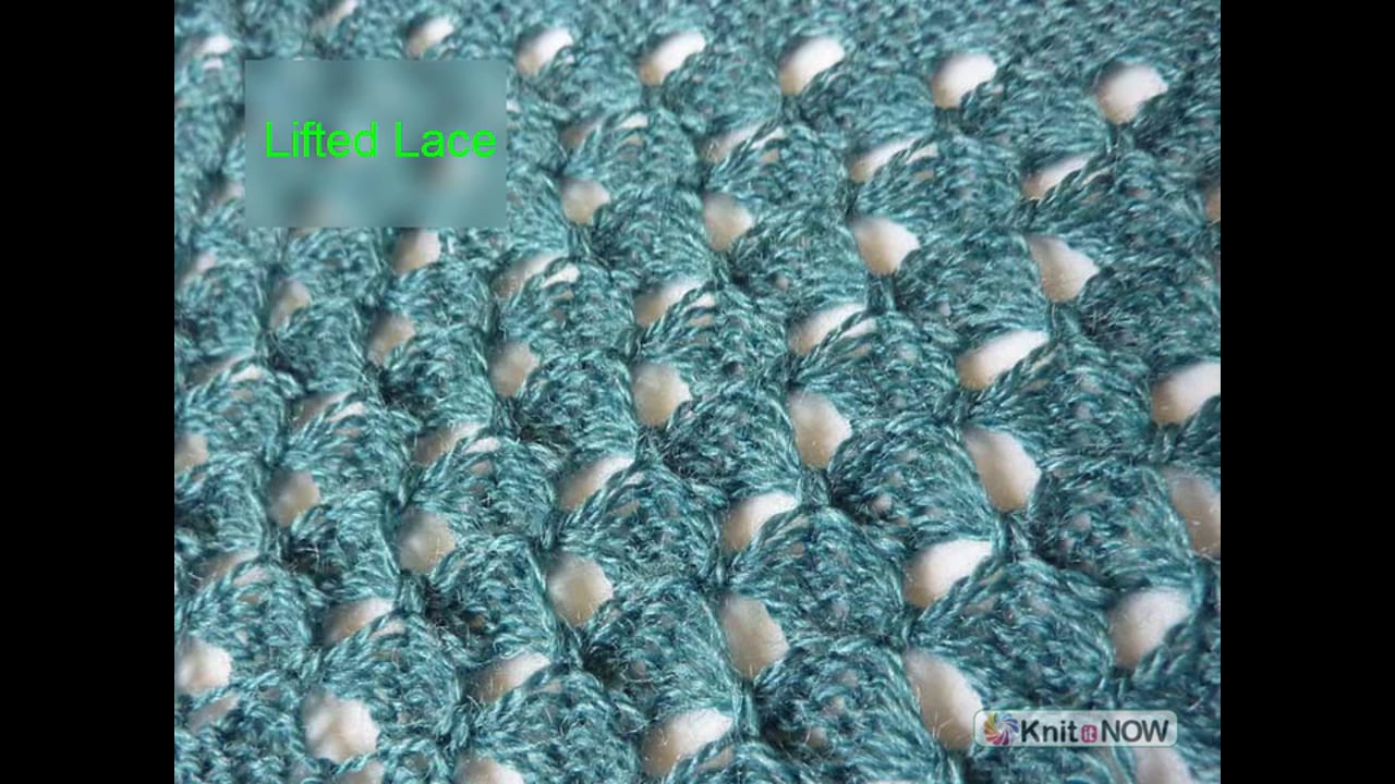 Lifted Lace Machine Knitting Tutorial