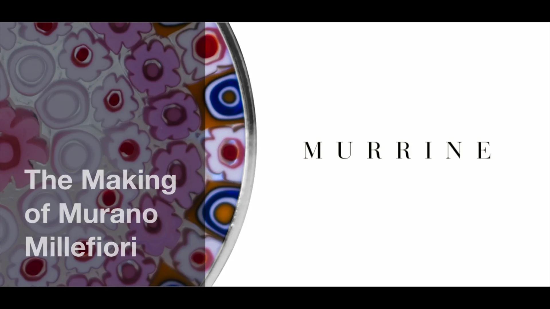 Murano Glass Plate | Murano Plates - Millefiori Black | Glass of