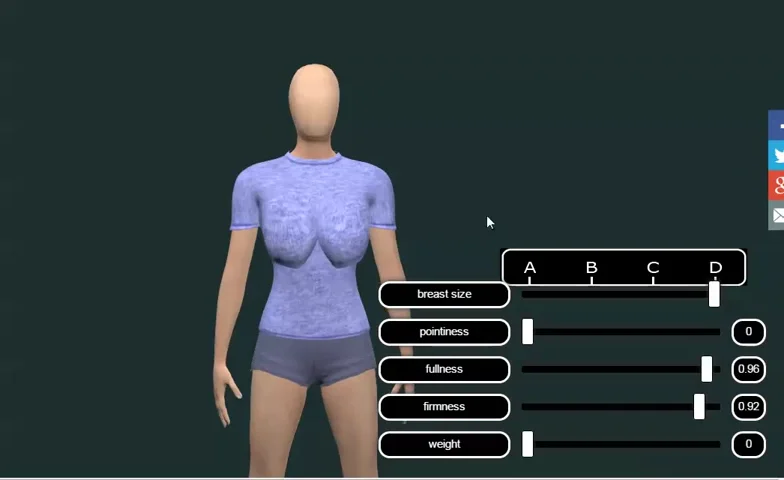 Breast Augmentation - 3D Visualization Aid To Find Your Ideal Breast Size -  Realtime Adjustments on Vimeo