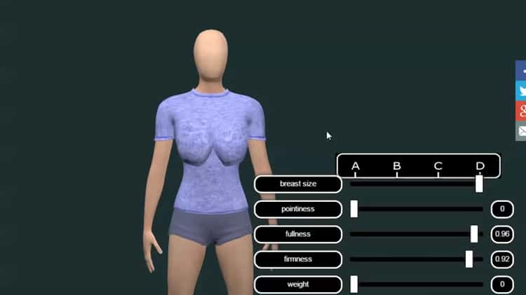 3D Visualization Aid To Find Your Ideal Breast Size - Realtime