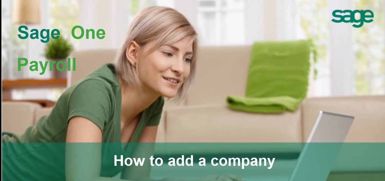 How to add a company in Sage One Payroll on Vimeo