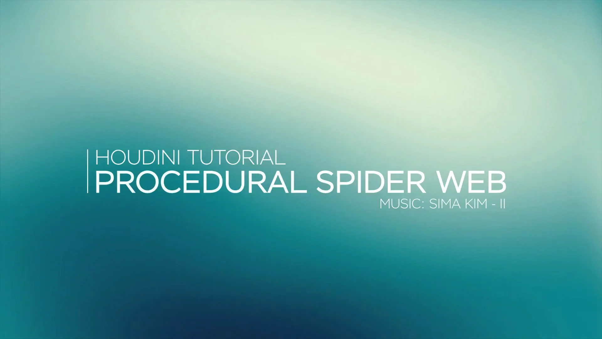 Procedural Spider Web | Houdini Tutorial