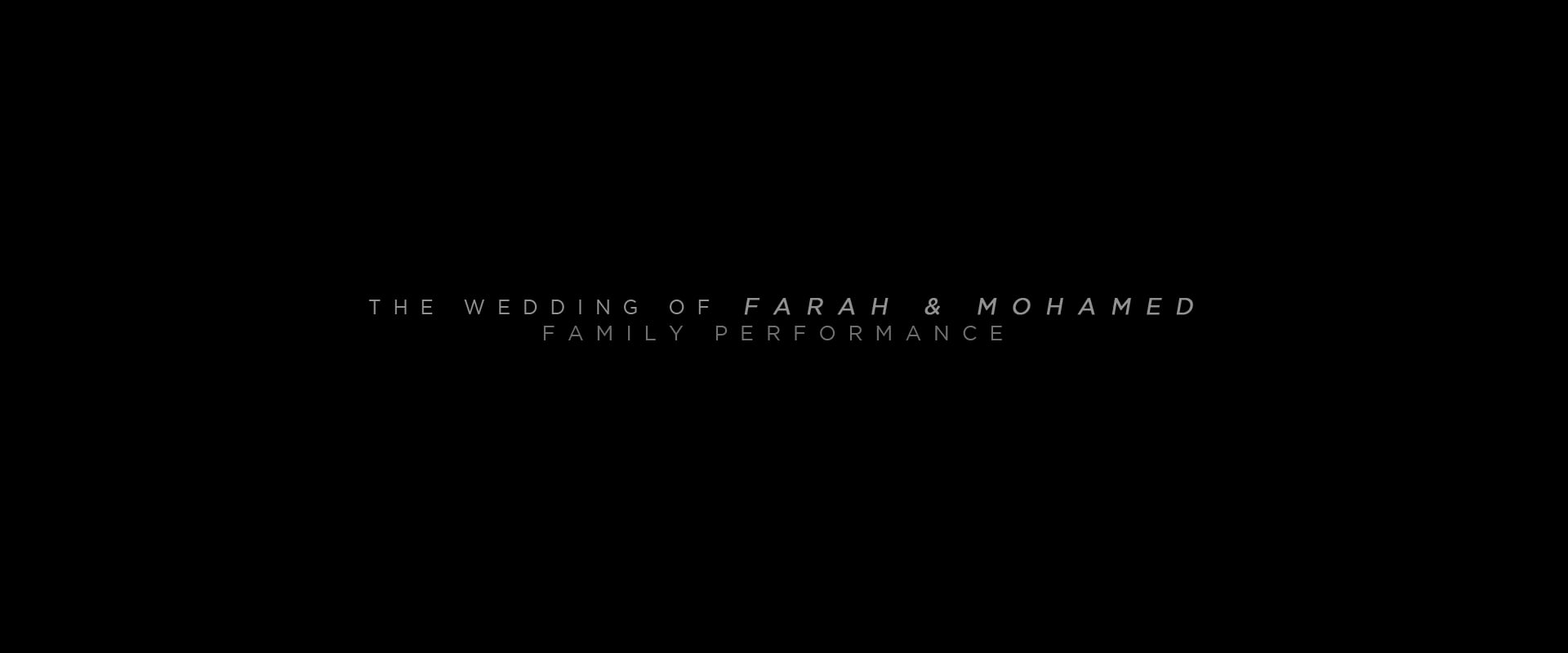 (Fast Edit) - Farah Alsagoff & Mohamed | Family Performance on Vimeo