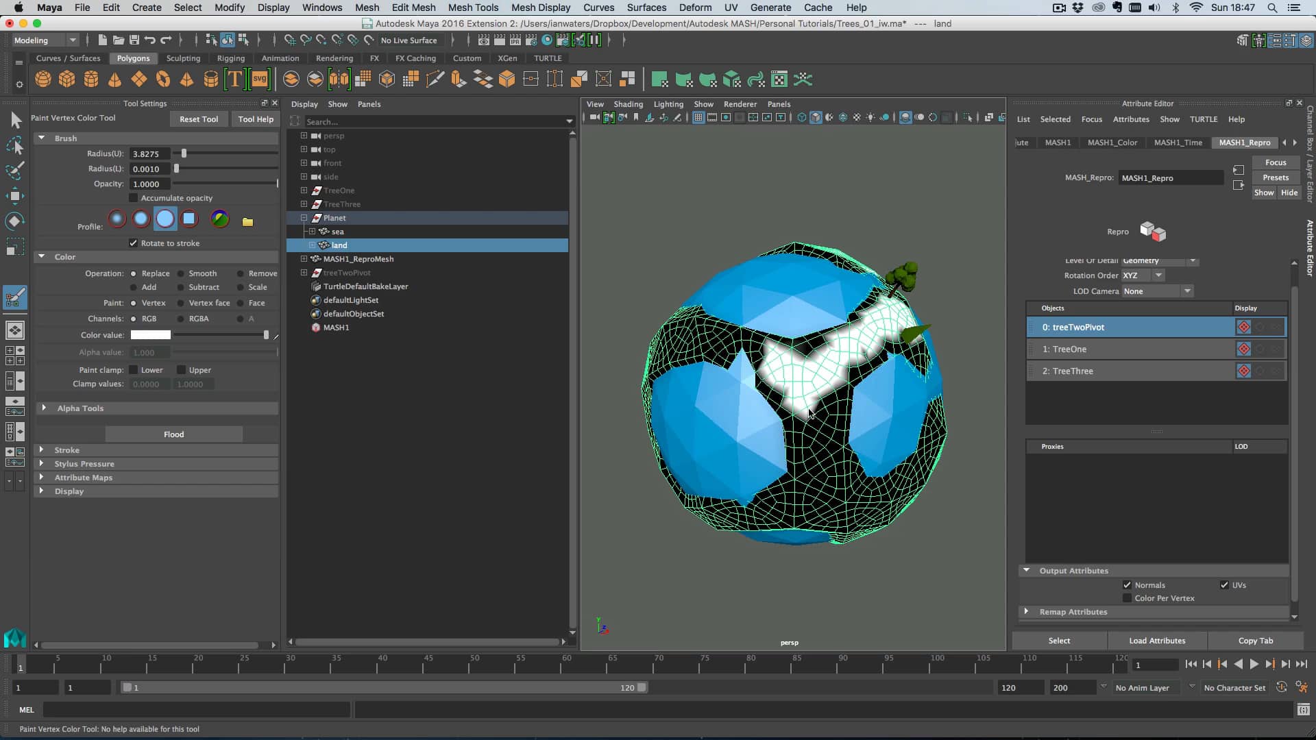 MASH - making a low poly planet on Vimeo