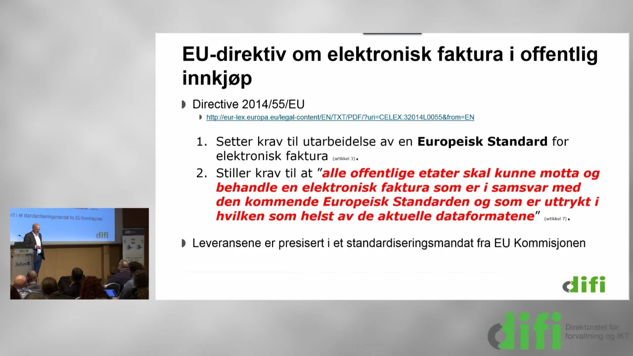 EHF 3.0 og nytt europeisk standardformat. Jostein Fr&oslash;myr, Edisys