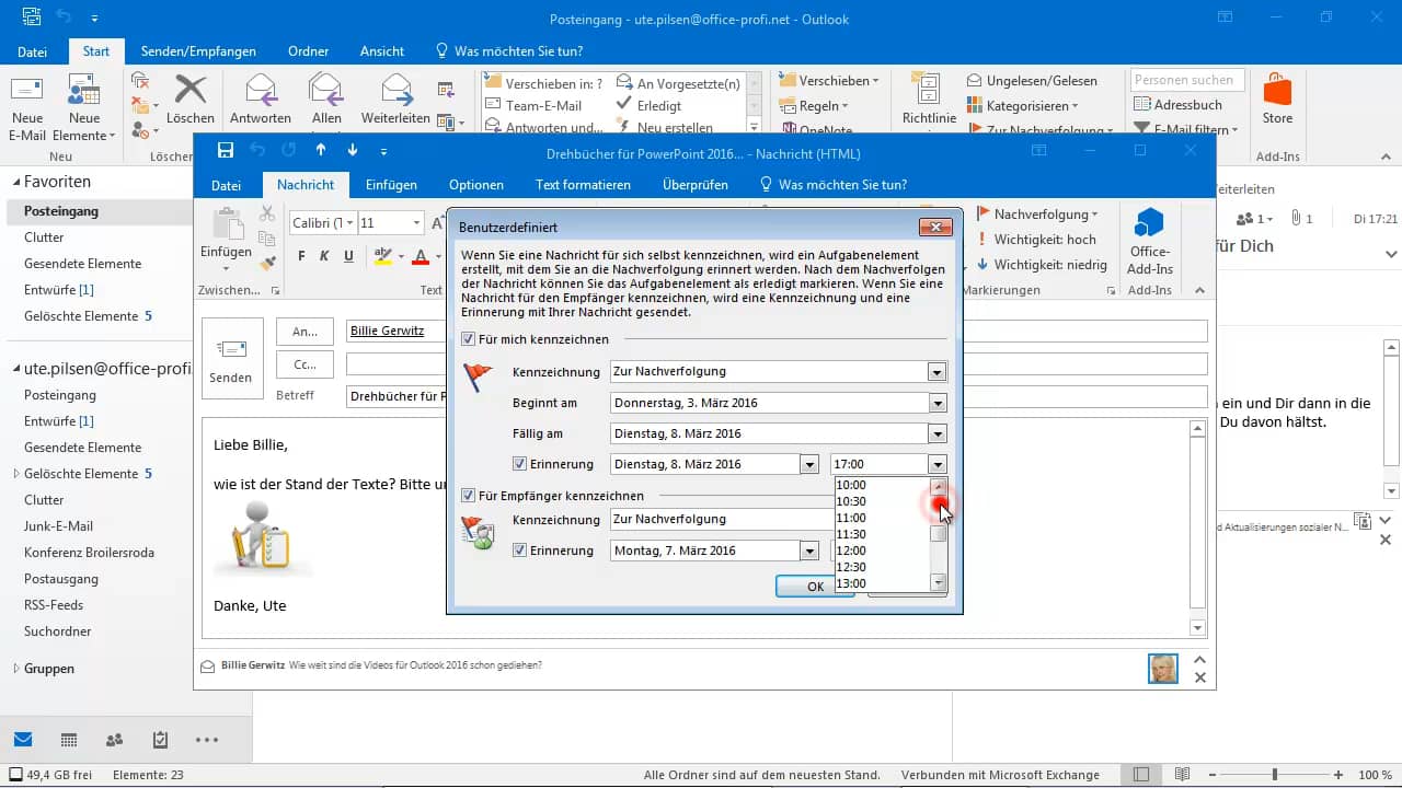 Outlook Wiedervorlage für EMails on Vimeo