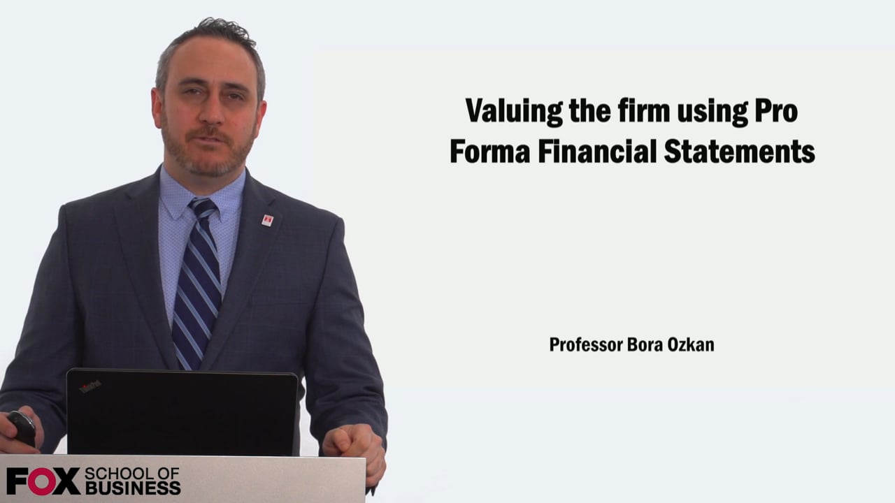 58914Valuing the firm using Pro Forma Financial Statements