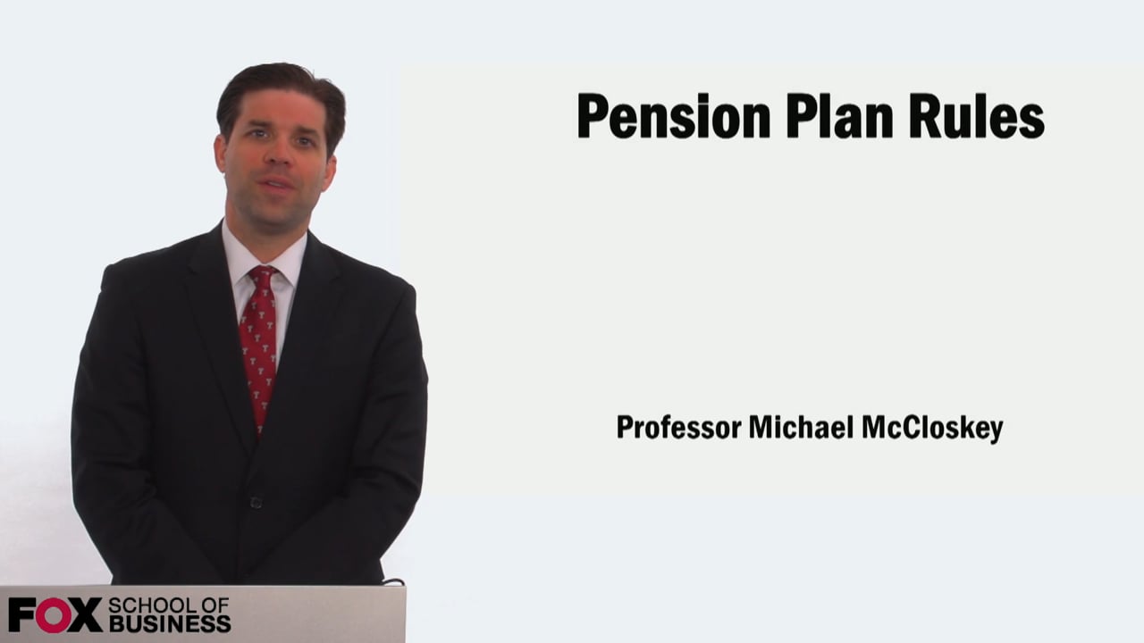Pension Plan Rules